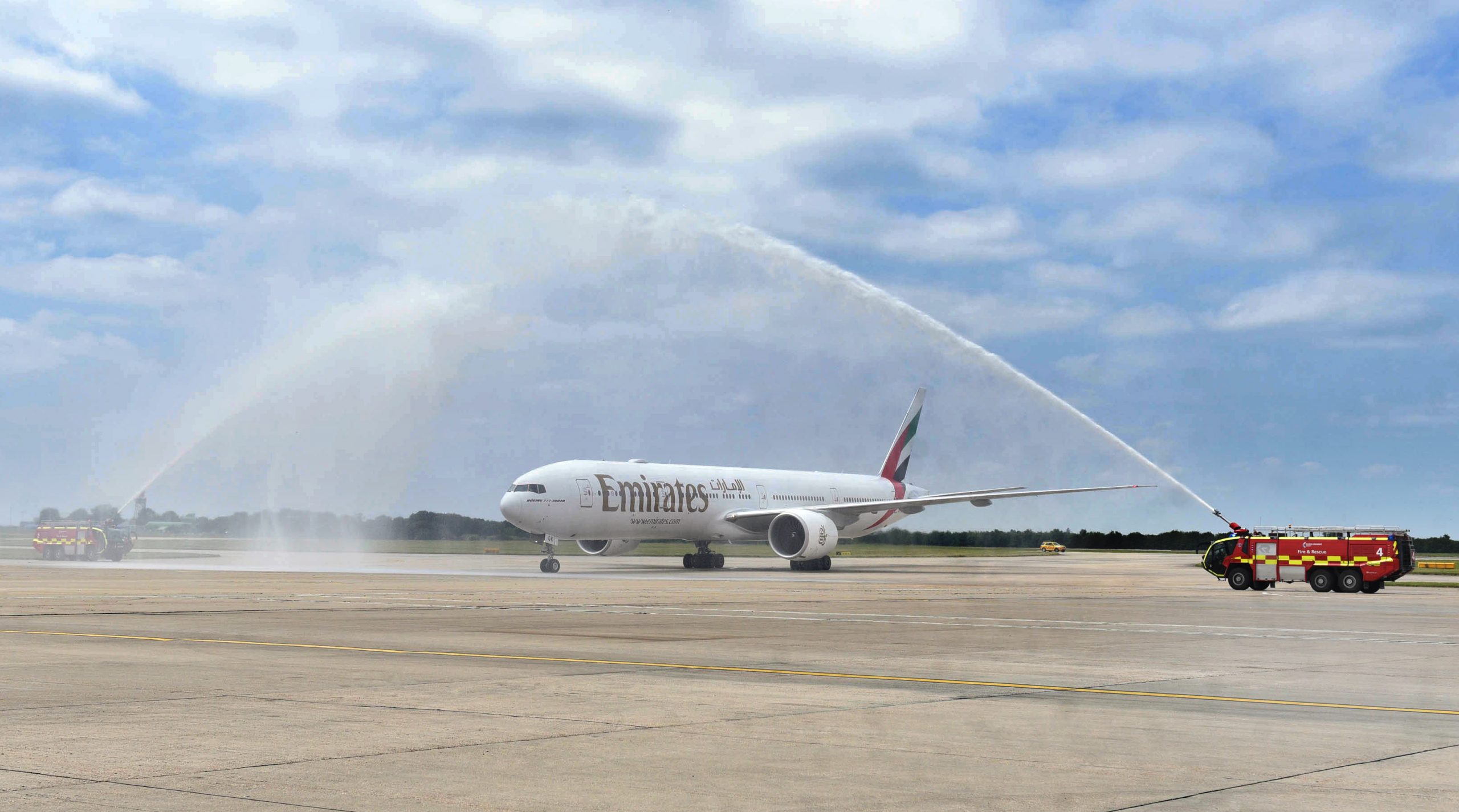 Emirates completes inaugural flight to London Stansted - The Aviator Middle East